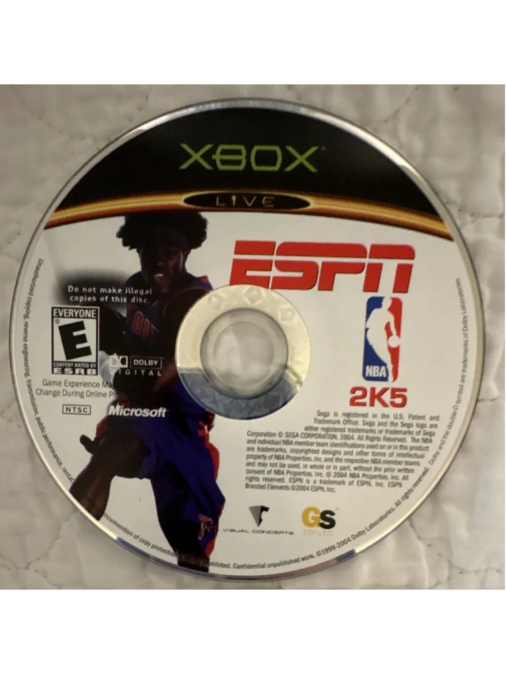 Microsoft Grand Theft Auto IV Xbox 360 ESPN NBA 2K5 Xbox Dolby NTSC-U/C M E